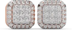 0.32 Cttw Round Cut Natural Diamond (Color: I-J, Clarity: I2-I3) | Deco Square Stud Earrings | Crafted In 925 Sterling Silver | Anniversary, Birthday Gift For Her 0.32 Cttw Round Cut Natural Diamond (Color: I-J, Clarity: I2-I3) | Deco Square Stud Earrings | Crafted In 925 Sterling Silver | Anniversary, Birthday Gift For Her
