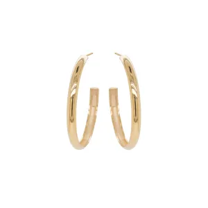 14k Large Chubby Hoops
