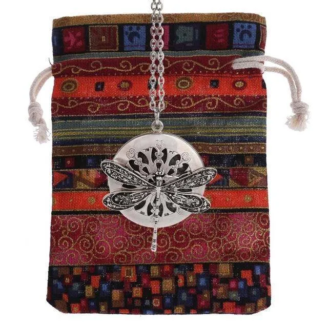 1pcs Aromatherapy Essential Oil Diffuser Ethnic Dragonfly Lockets
