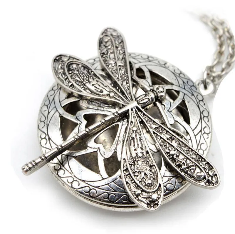 1pcs Aromatherapy Essential Oil Diffuser Ethnic Dragonfly Lockets