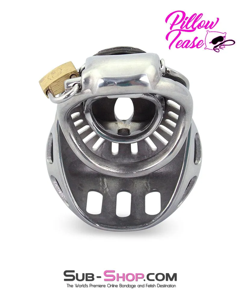 2234AR      Big Steel Dungeon Full Balls and All Locking Male Chastity Cage - MEGA Deal