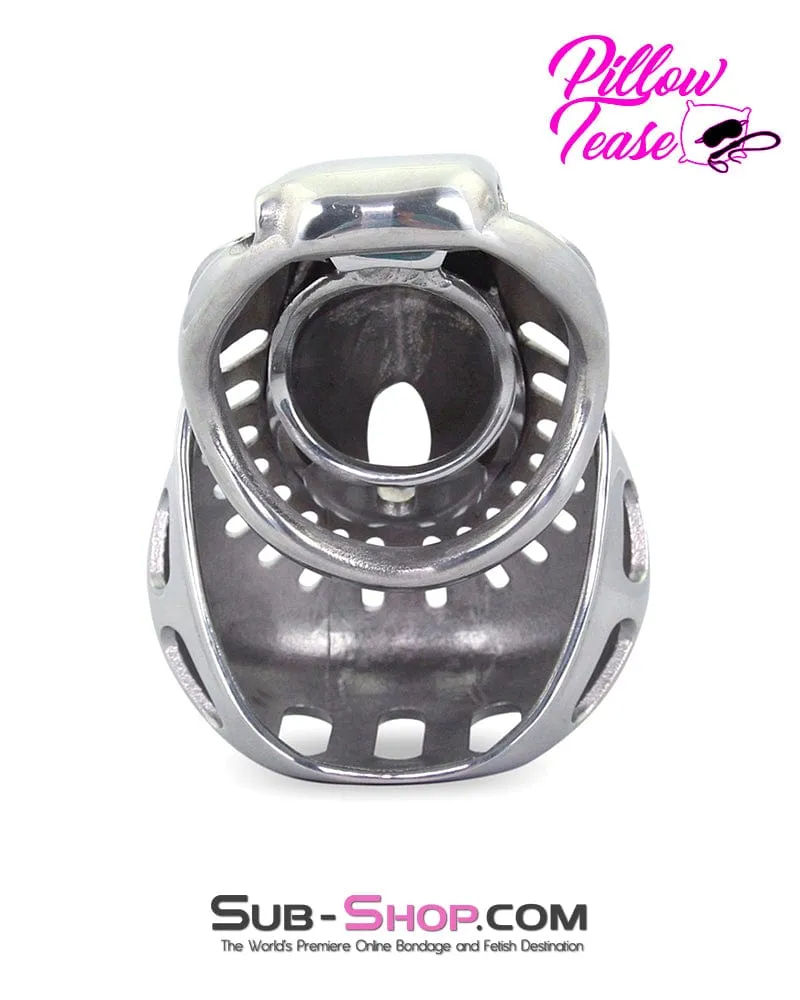 2234AR      Big Steel Dungeon Full Balls and All Locking Male Chastity Cage