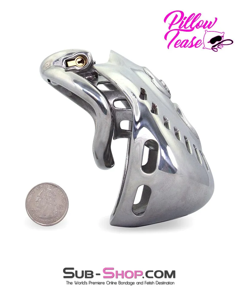 2234AR      Big Steel Dungeon Full Balls and All Locking Male Chastity Cage
