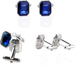 4 Pairs cufflinks set,la luen fashion Cufflinks set for men Women Tuxedo Shirt Studs Fits Business Wedding Party Jewelry Gift