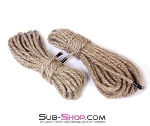 7028ZG      Jute Japanese Shibari Bondage Rope - MEGA Deal