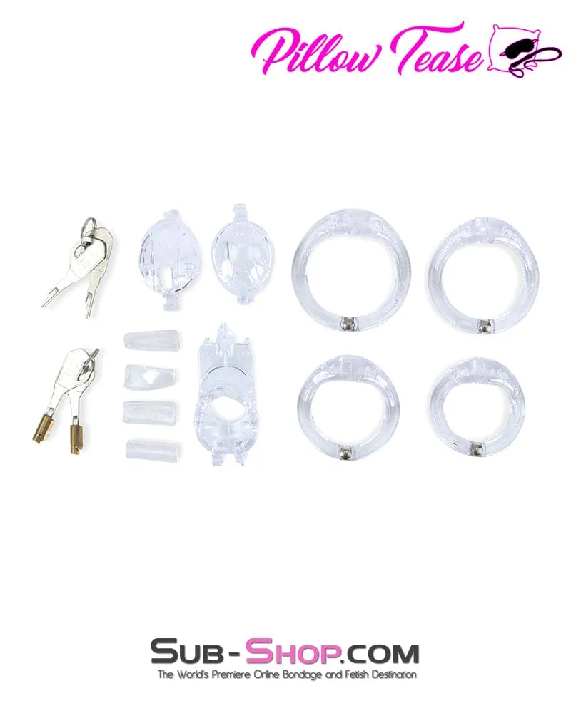 7900AR      Porthole 2 Lock Cock Teasing and Torment Chastity Device