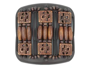African Butterfly Hair Comb - Tripla Brown 70