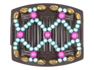 African Butterfly Thick Hair Comb - Ndalena Brown 174