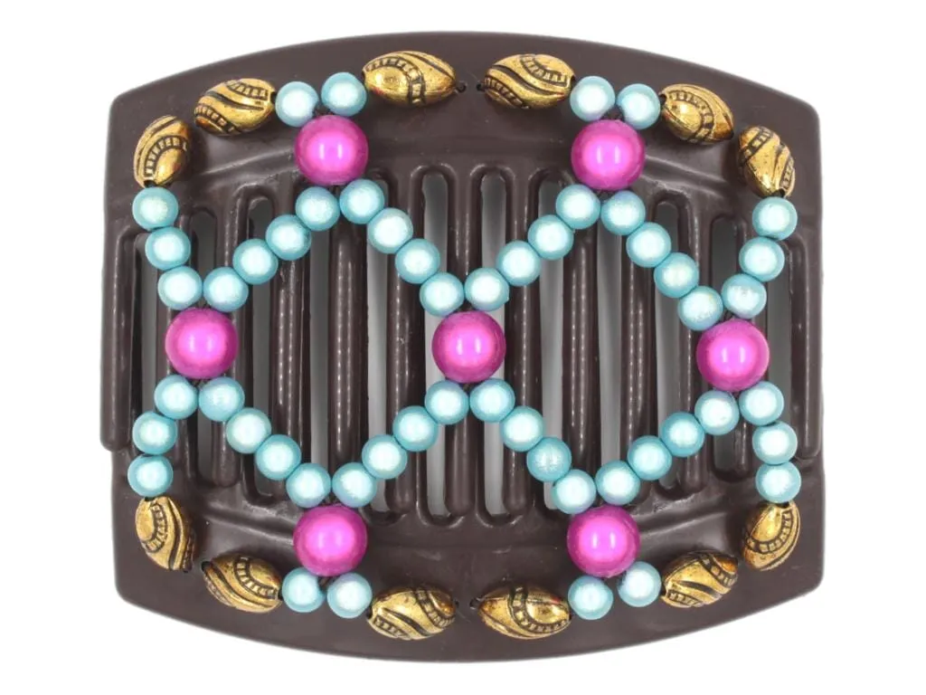 African Butterfly Thick Hair Comb - Ndalena Brown 174