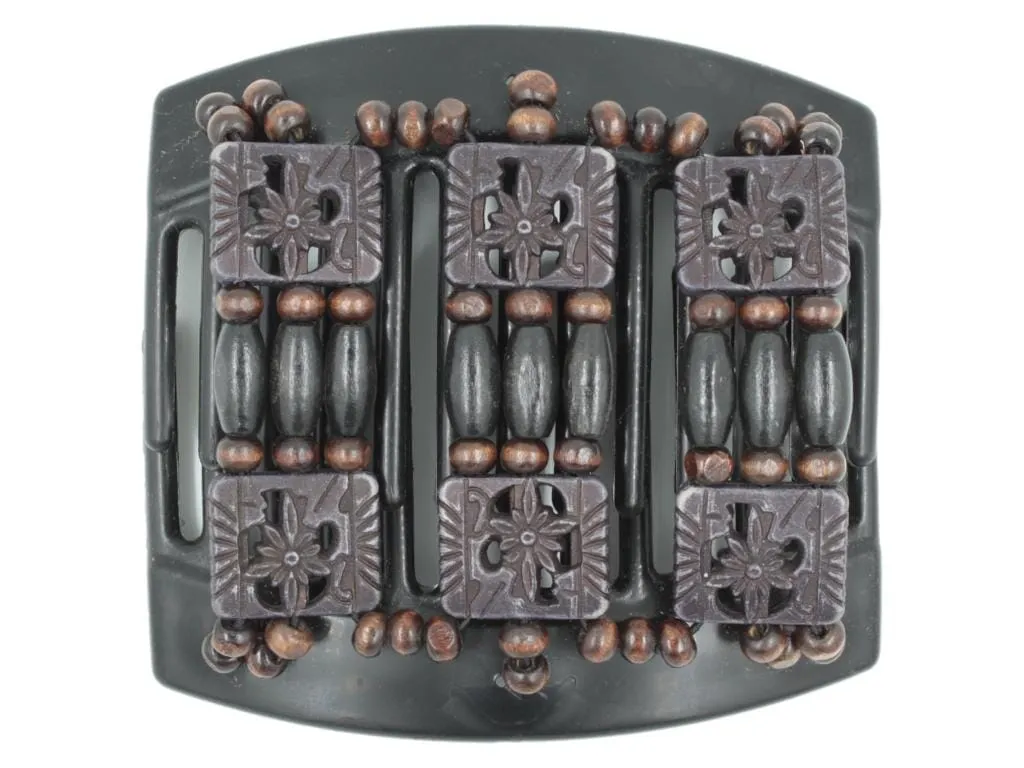 African Butterfly Thick Hair Comb - Tripla Black 40
