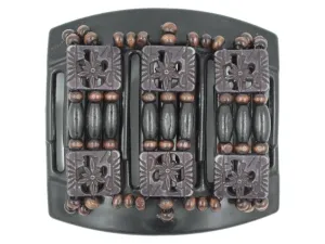 African Butterfly Thick Hair Comb - Tripla Black 40