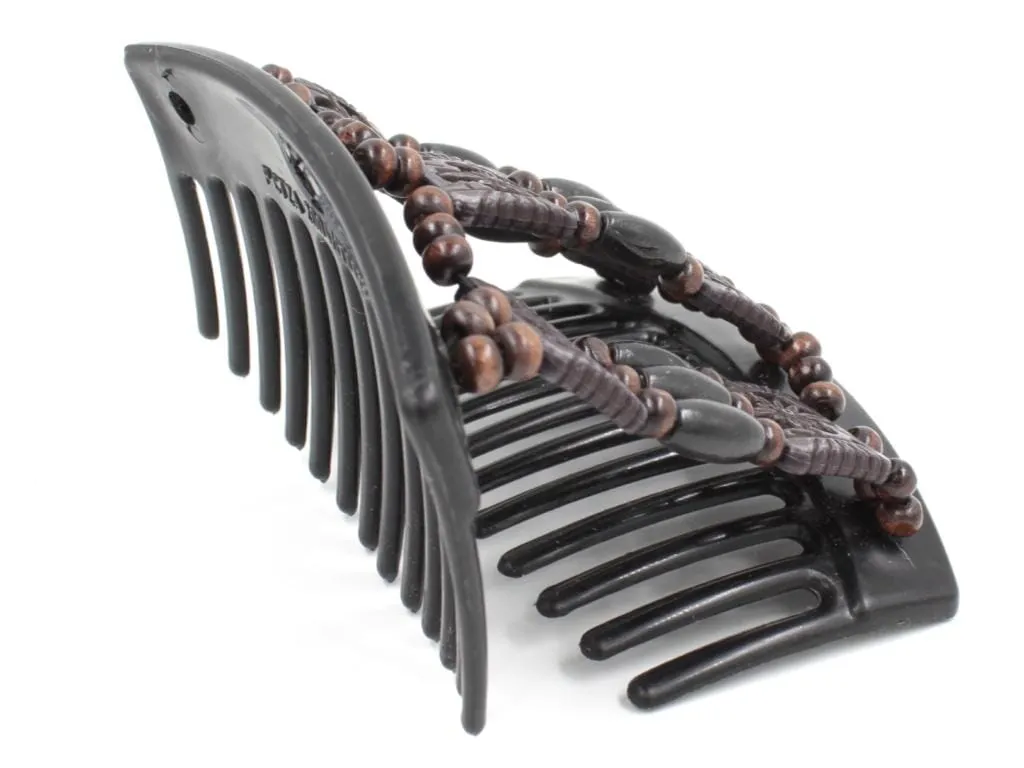African Butterfly Thick Hair Comb - Tripla Black 40