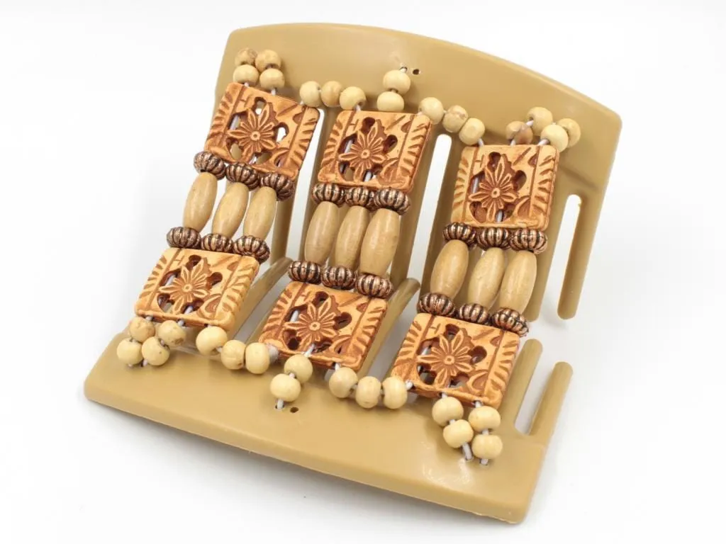 African Butterfly Thick Hair Comb - Tripla Blonde 52