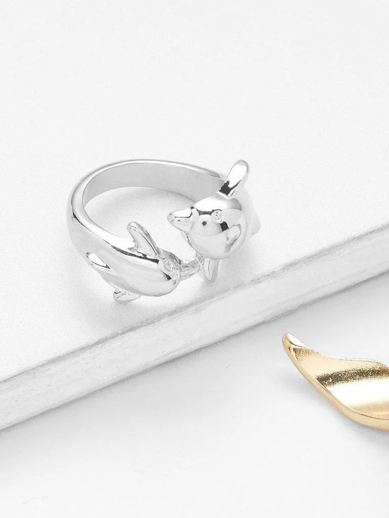 Animal Design Rings Set 2pcs