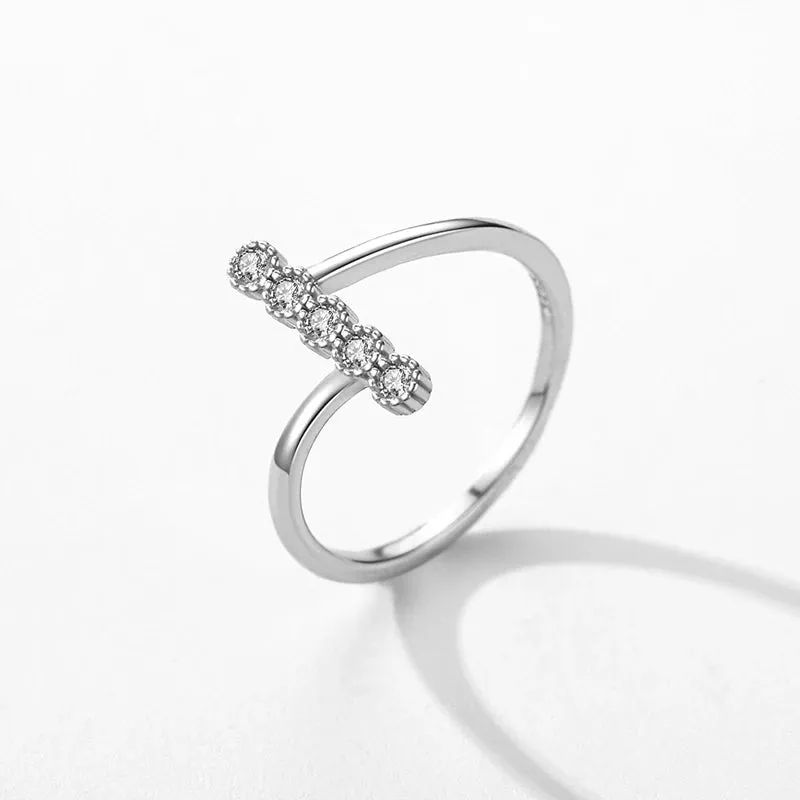 Authentic 925 Sterling Silver Diamond Ring