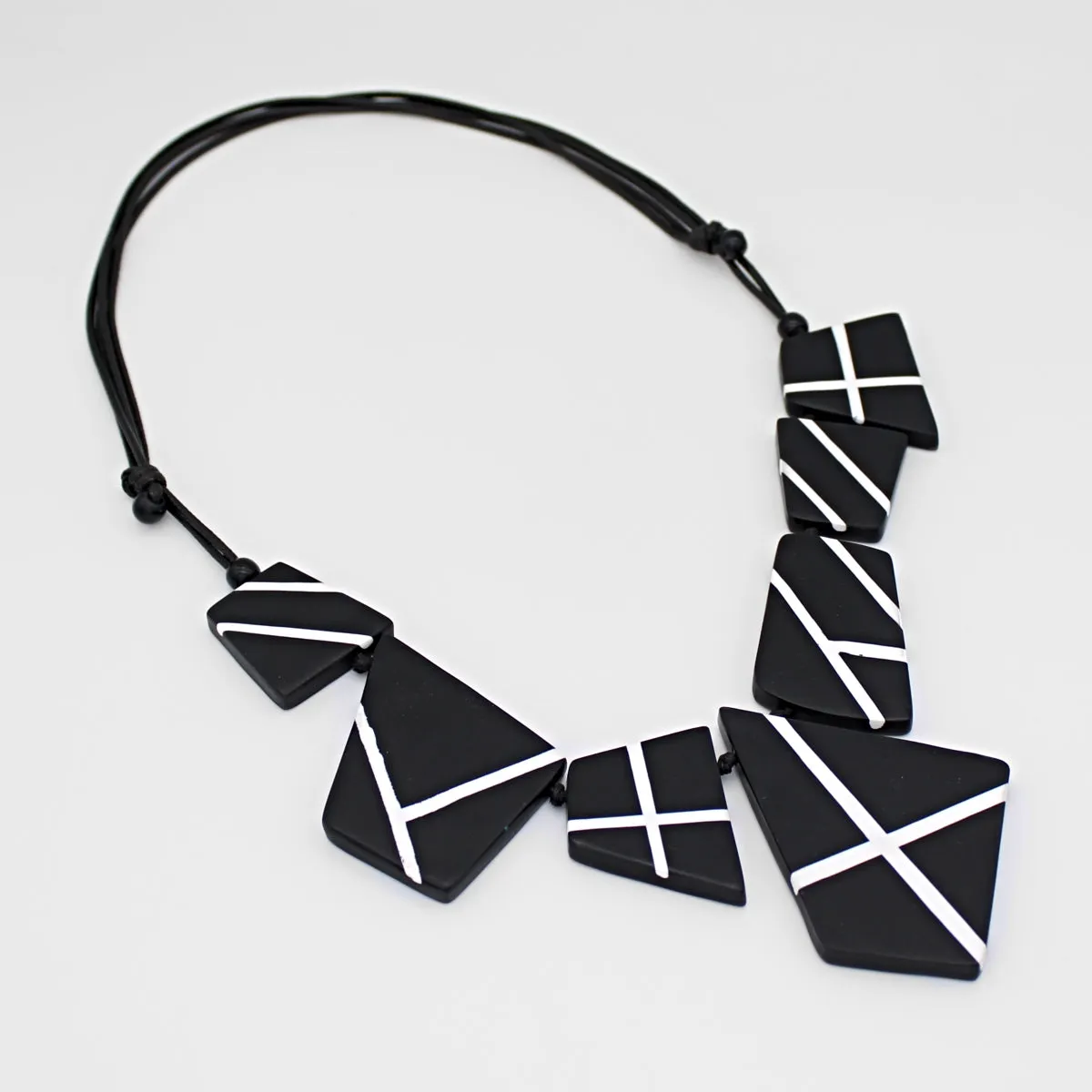 Black and White Orinda Necklace