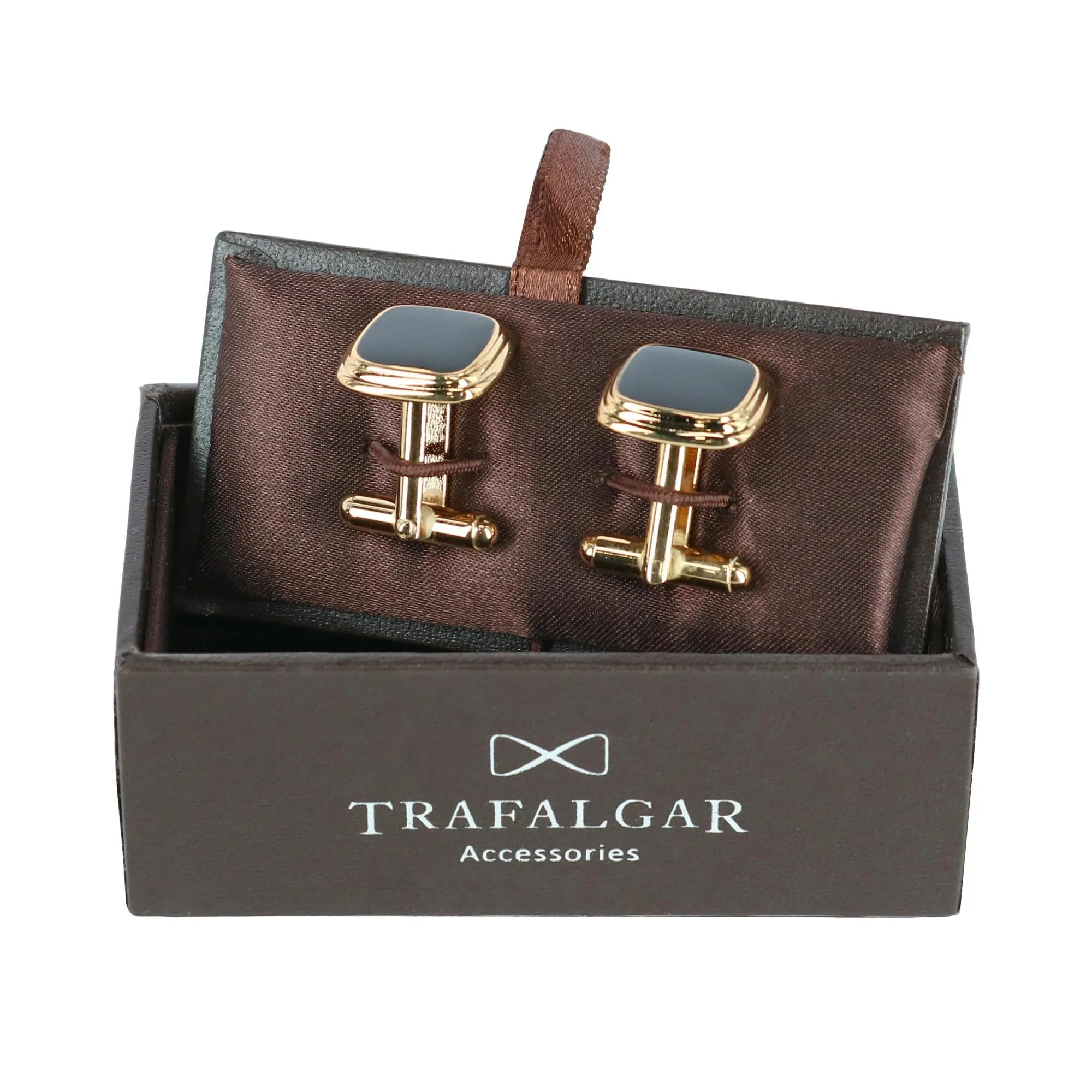 Black Lacquer Cushion Cufflinks