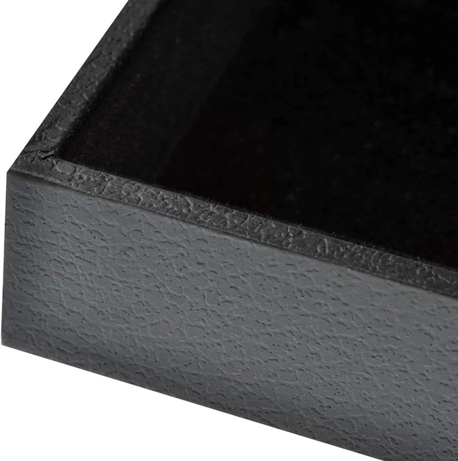 Black Velvet Stackable 100 Slot Ring Inserts Jewelry Tray Showcase Display Organizer Holder Storage Box Case Pad Stackers for Valet Closet, Decorate Vanity Table, Cabinet, College Dorm Drawer
