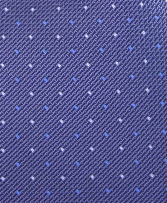 Blue Grey Pin Dot 4" Wide Tie