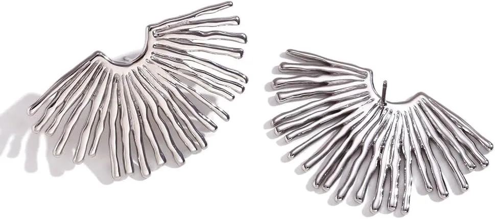 Cairo Stud Earrings - Gold Plated and Stainless Steel Earrings