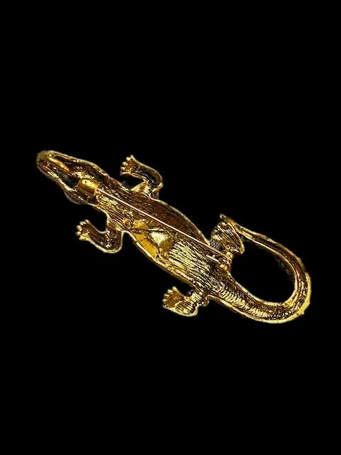 Classy Crocodile Lapel Pin Broach
