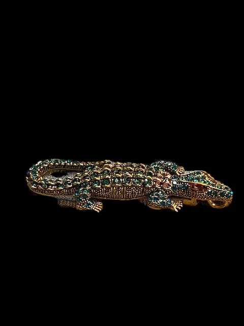 Classy Crocodile Lapel Pin Broach