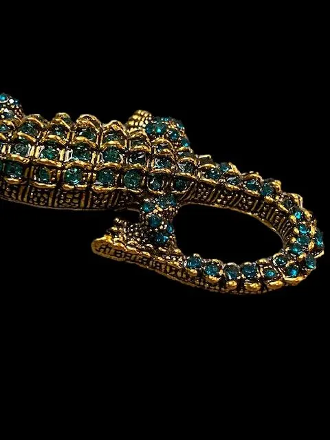 Classy Crocodile Lapel Pin Broach