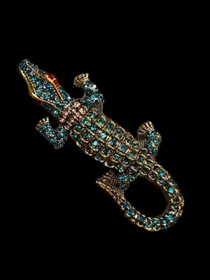 Classy Crocodile Lapel Pin Broach