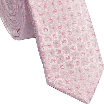 Classy Men Skinny Light Pink Tie