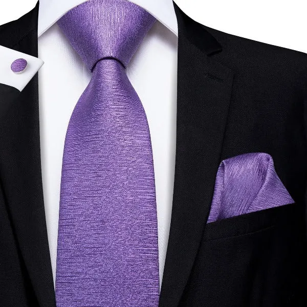 Classy Men Violet Noise Silk Necktie