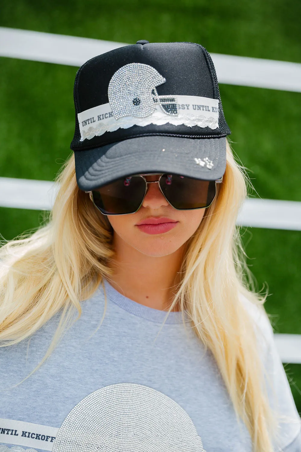 CLASSY UNTIL KICKOFF HELMET TRUCKER HAT
