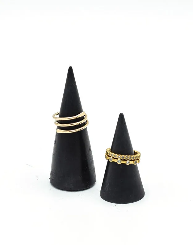 Concrete Ring Holders Set of Two