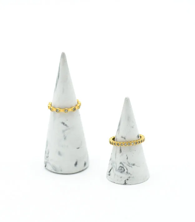 Concrete Ring Holders Set of Two