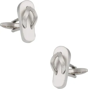 Cuff-Daddy Flip Flop Beach Lover No Shoes Cufflinks with Presentation Box