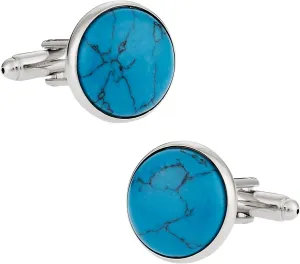 Cuff-Daddy Turquoise Cufflinks with Presentation Box