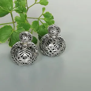 Double sided sterling silver ball studs | Filigree earrings  | Ball cartilage studs | Silver jewelry | Bohemian | E1114