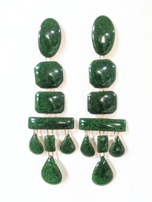 Emerald Green Chandelier Earrings