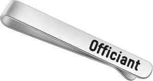 FEELMEM Wedding Officiant Gift Officiant Stainless Steel Tie Clips Wedding Party Appreciation Gift for Wedding Officiant
