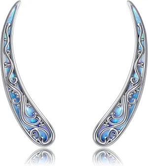 Filigree Ear Crawler Earrings Sterling Silver Filigree Ear Climbers Earrings Vintage Filigree Jewelry Gifts for Women