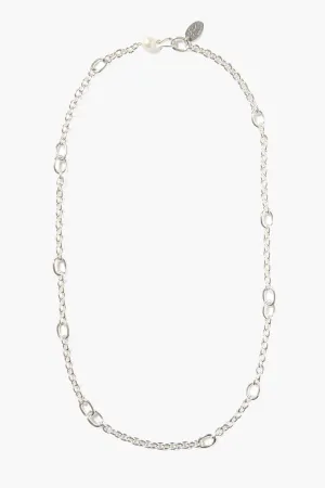 Frances Long Necklace Silver