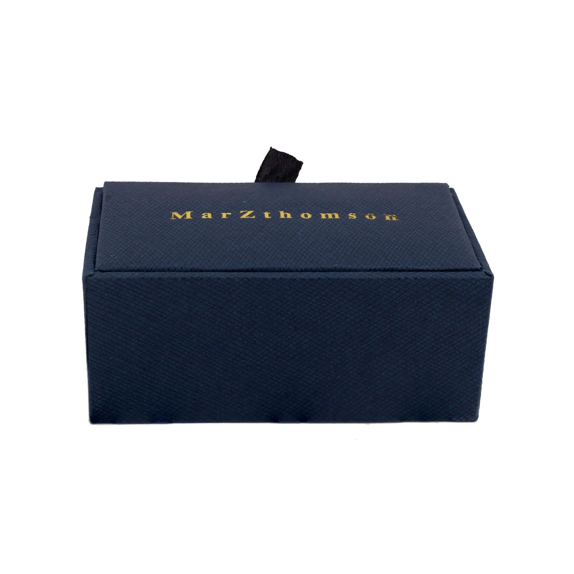 Gunmetal Rectangle Cross Cufflinks
