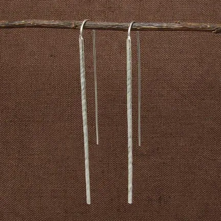 Hammered Icicle Earrings
