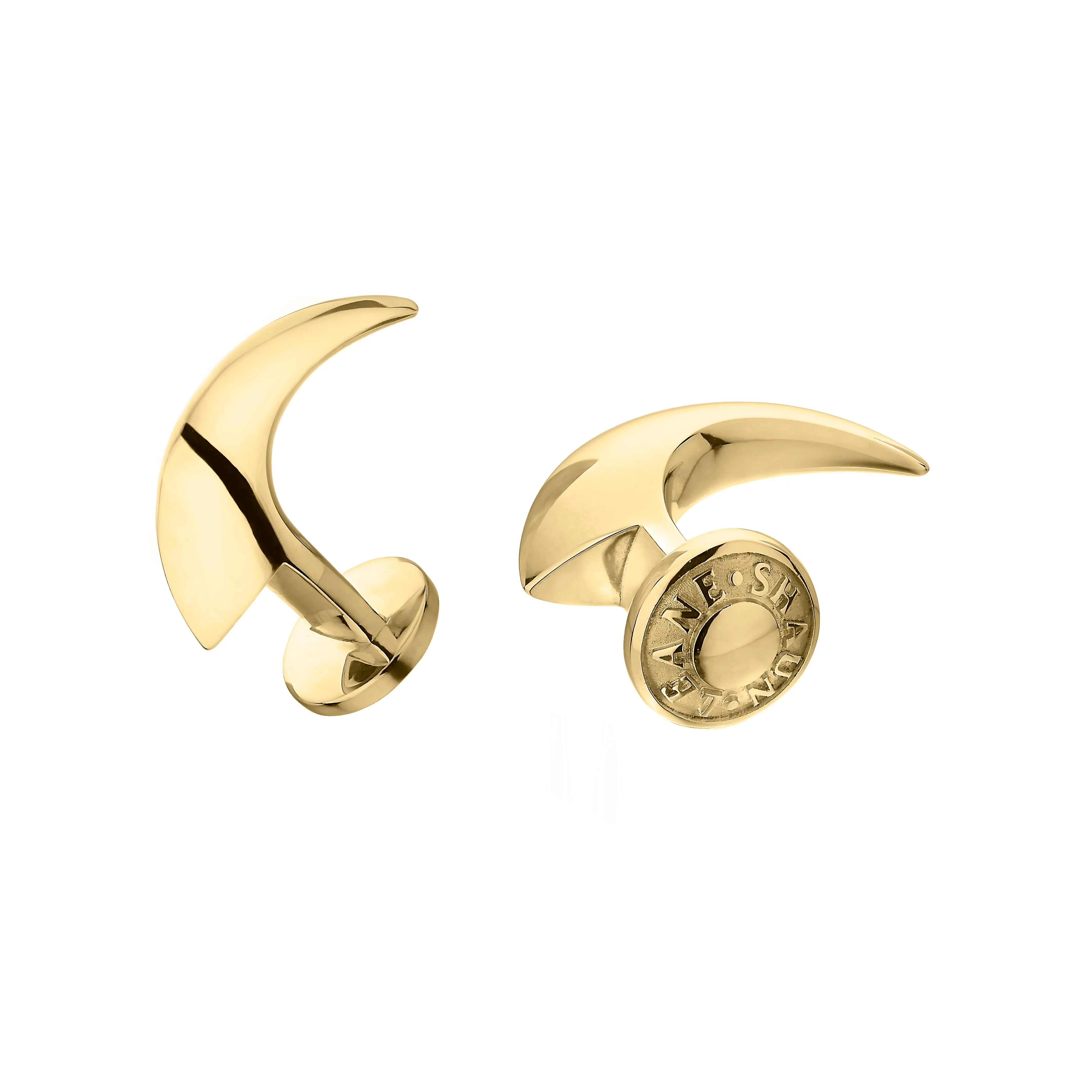 Hook Cufflinks - Yellow Gold Vermeil