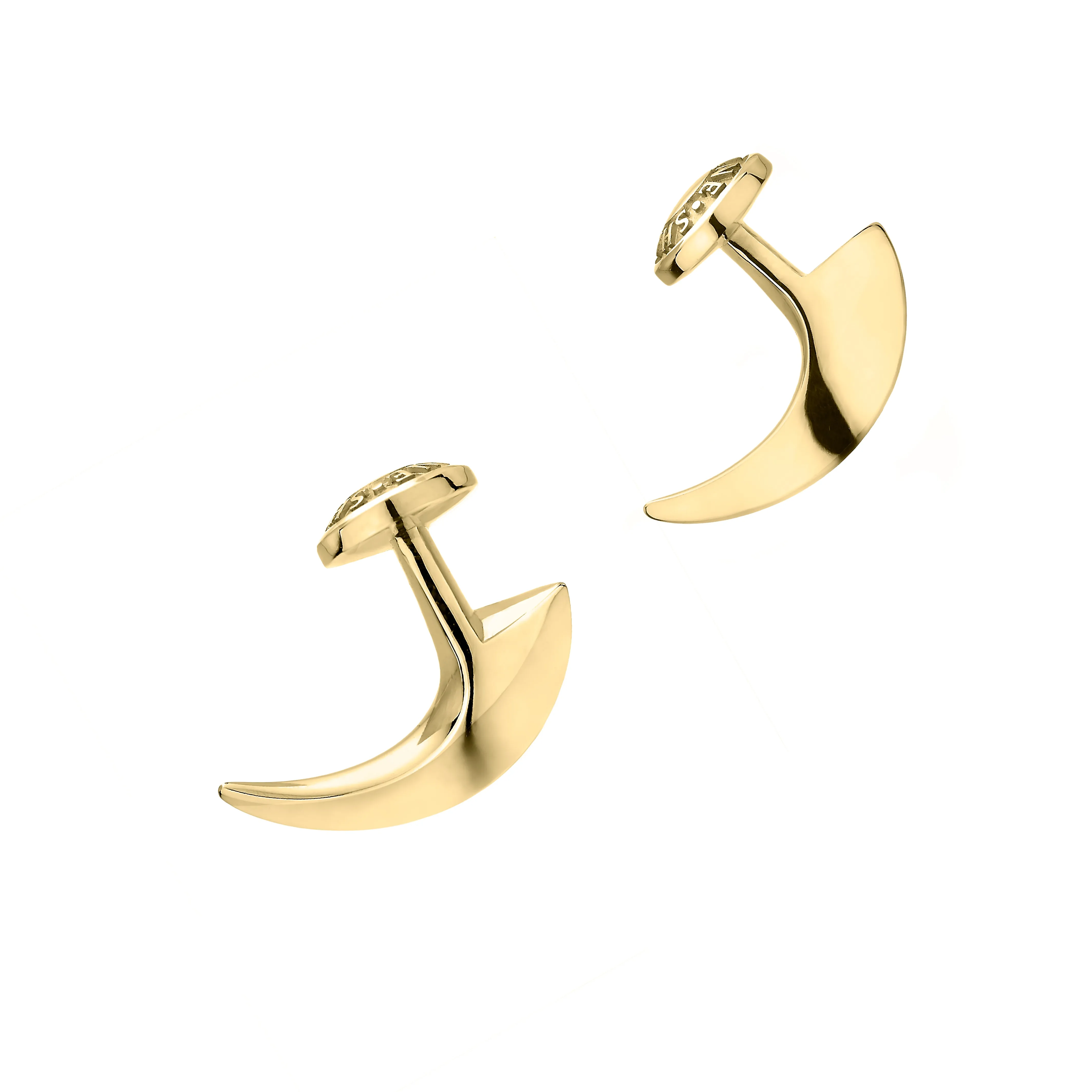 Hook Cufflinks - Yellow Gold Vermeil