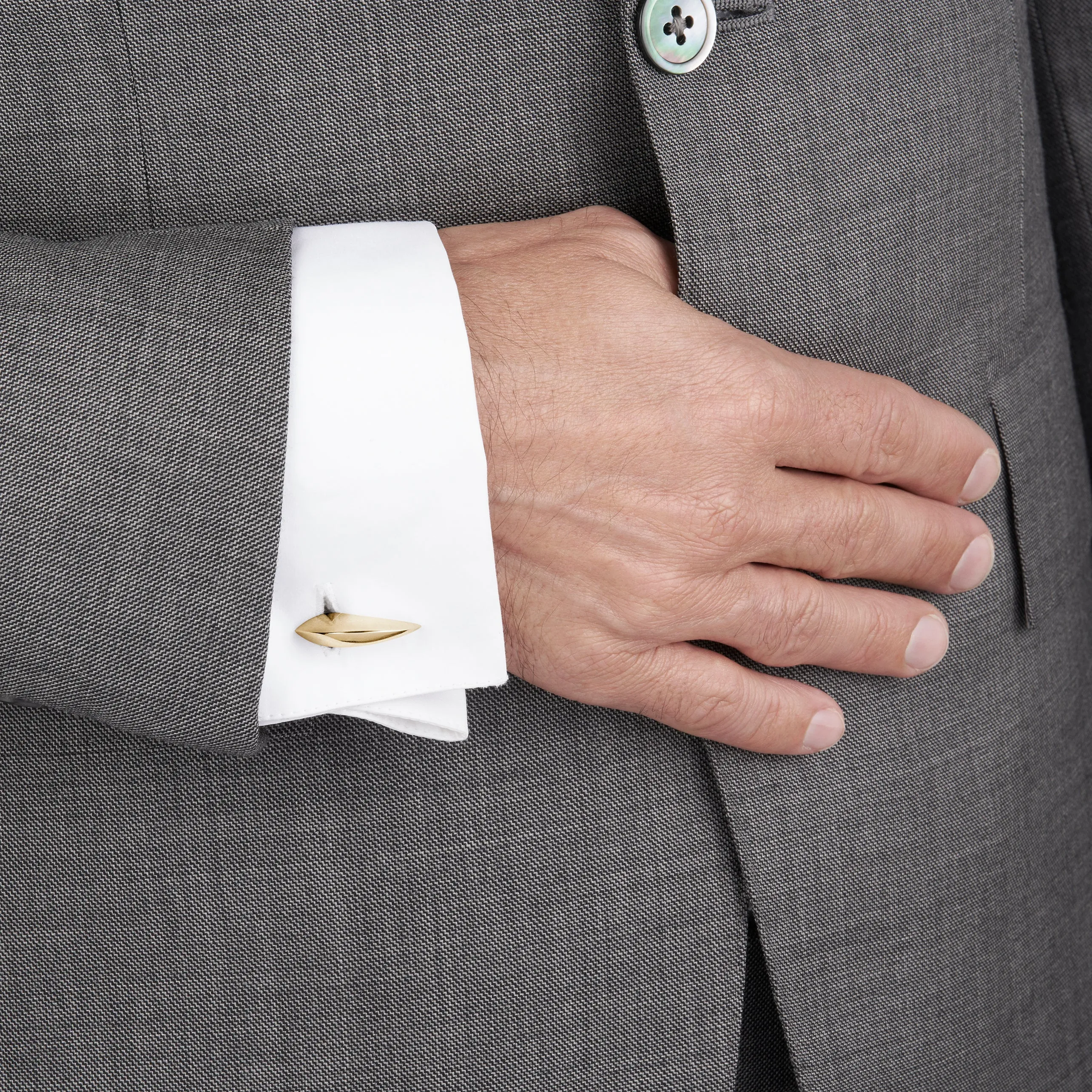 Hook Cufflinks - Yellow Gold Vermeil