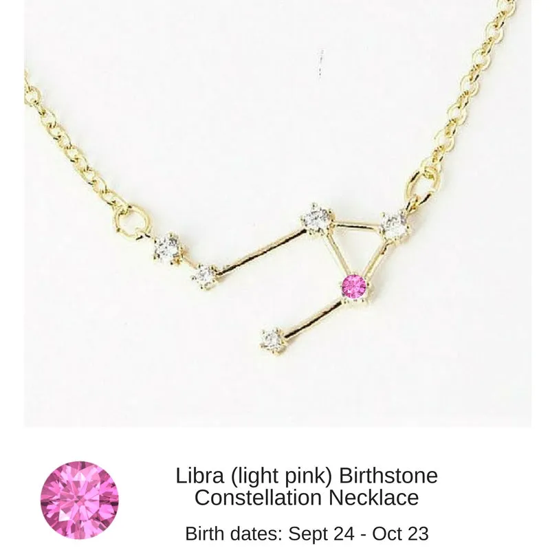 Leo Constellation Zodiac Necklace with Peridot Birthstone - "Star Candy"