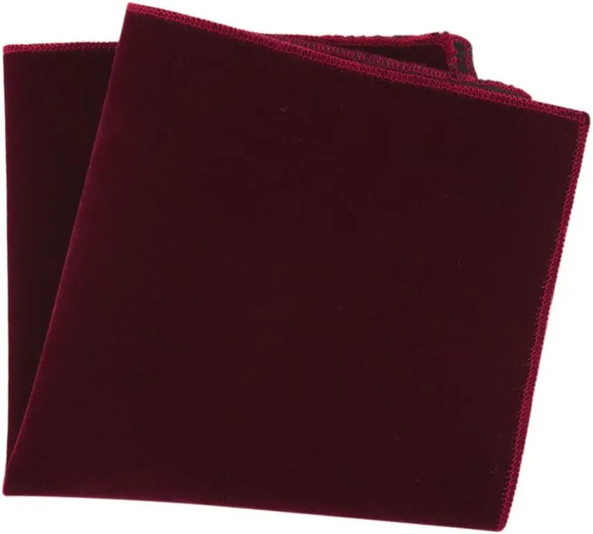 Lovacely Mens Oversized Velvet Bow Tie Vintage Tuxedo Big Bowtie and Pocket Square Cufflinks Set