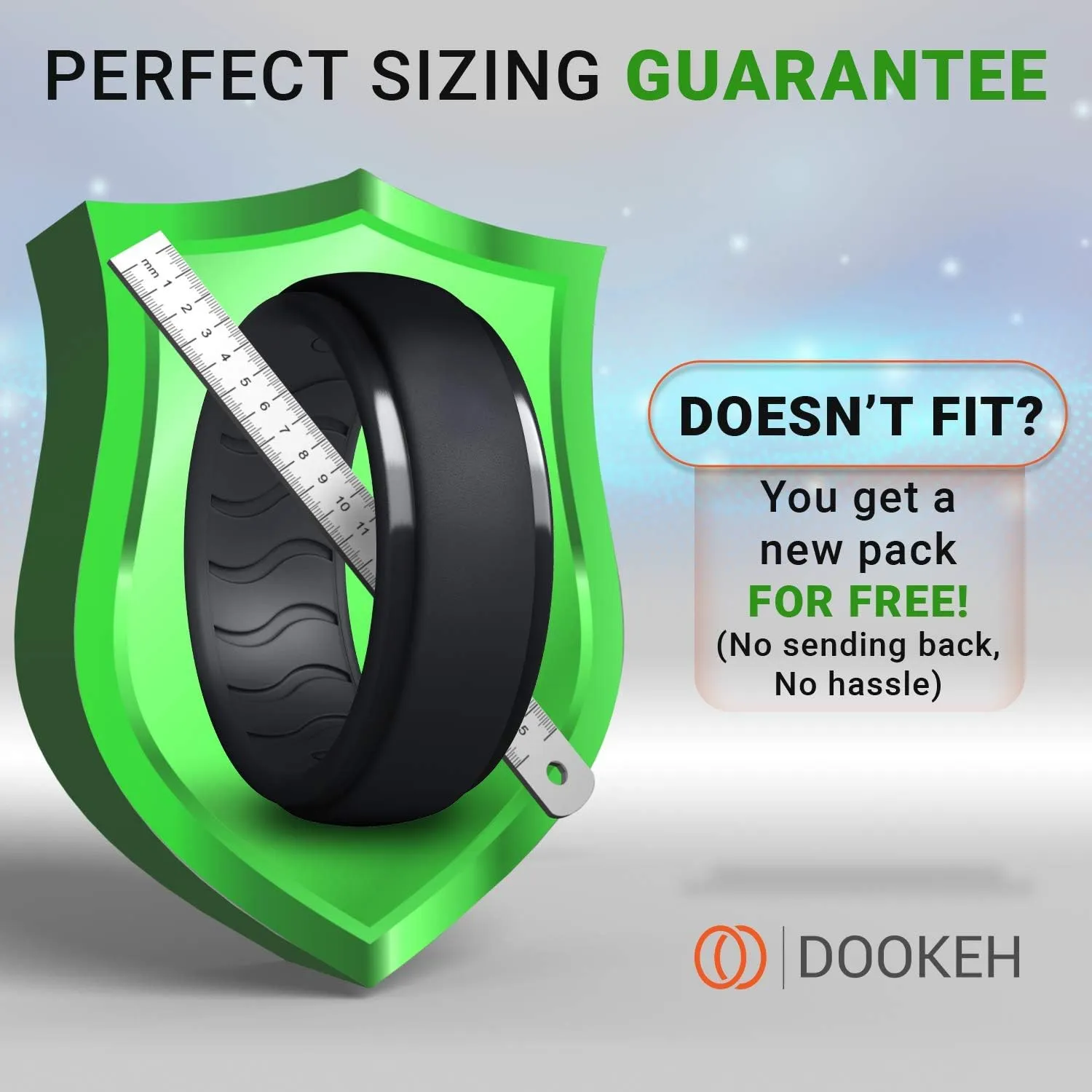 Mens Silicone Wedding Band - Rubber Wedding Rings, Silicone Wedding Band