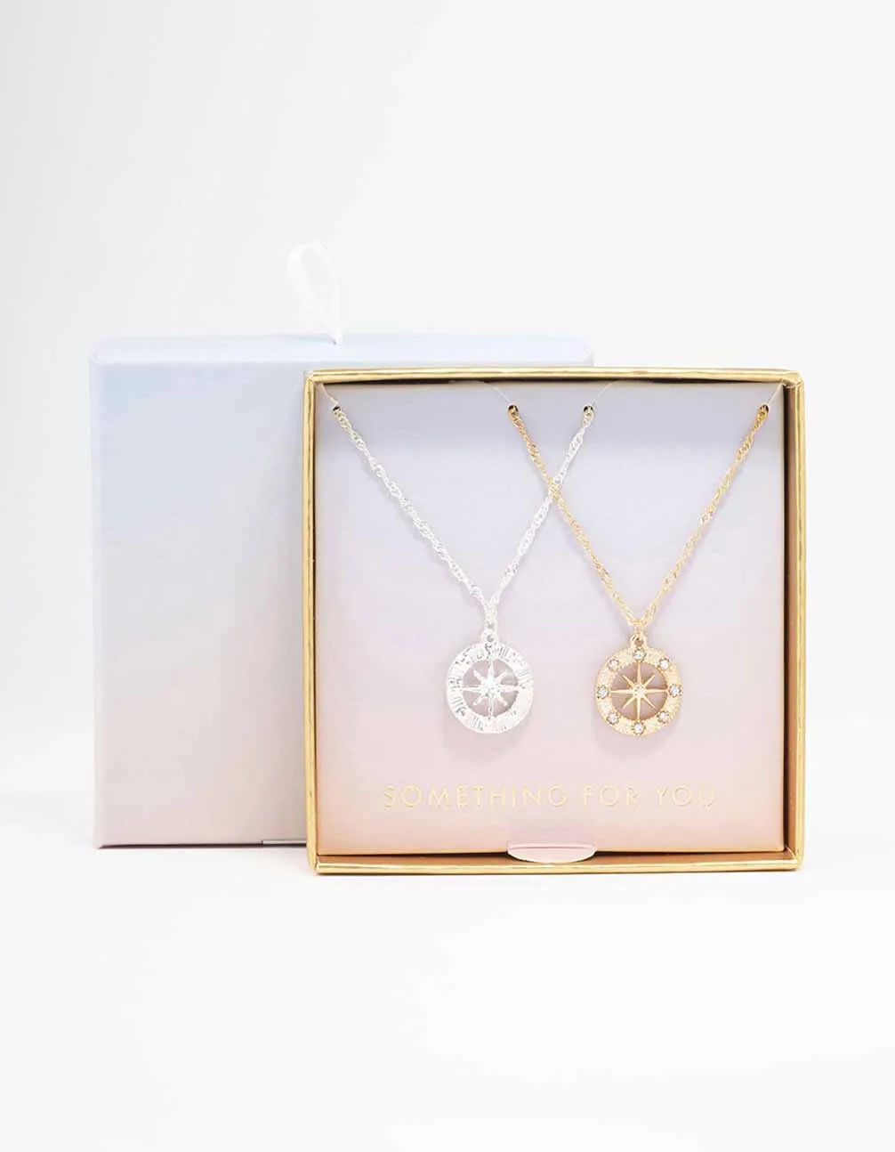Mixed Metal Diamante Celestial Necklace Pack