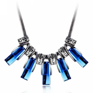 New Arrival Chokers Necklaces Vintage Jewelry Snake Chain Crystal Pendant Statement Necklace Fashion Necklaces For Women